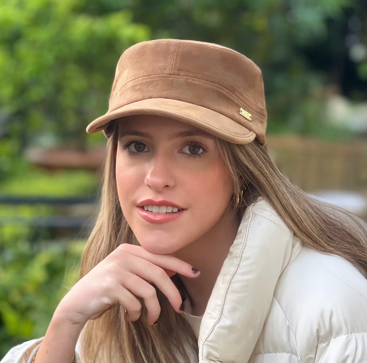 WS Vegan Suede Cadet Cap - Camel - Image 1