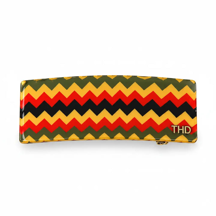 Acetate Wide Barrette Check