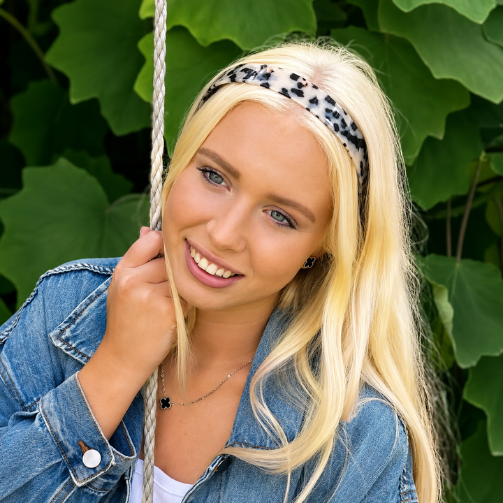 WS Cellulose Acetate Headband 2.5cm Tortoise - Light Tortoise - Image 1