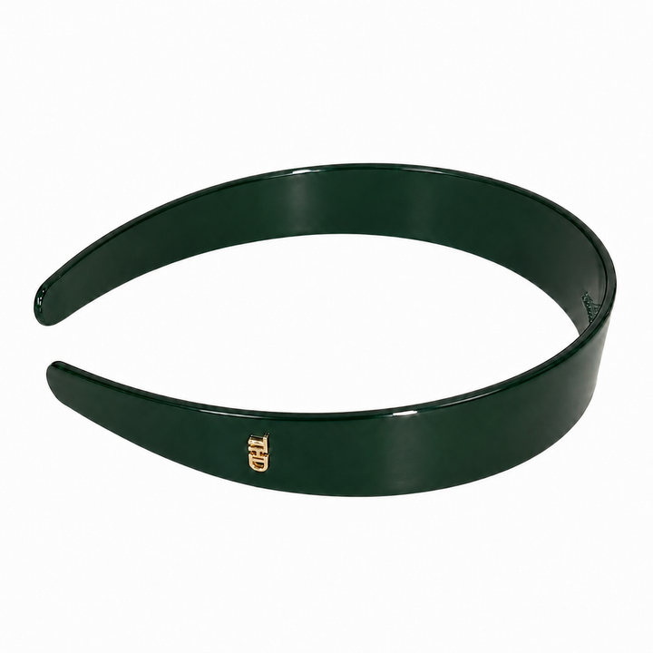 WS Cellulose Acetate Headband 2.5cm Trim - Bistro Green - Image 1