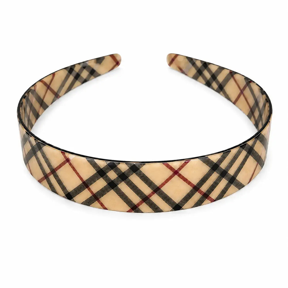 WS Cellulose Acetate Headband 2.5cm Wide BB Neutrals