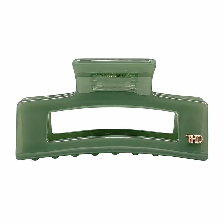 Cellulose Acetate Rectangle Hair Claw Large Block