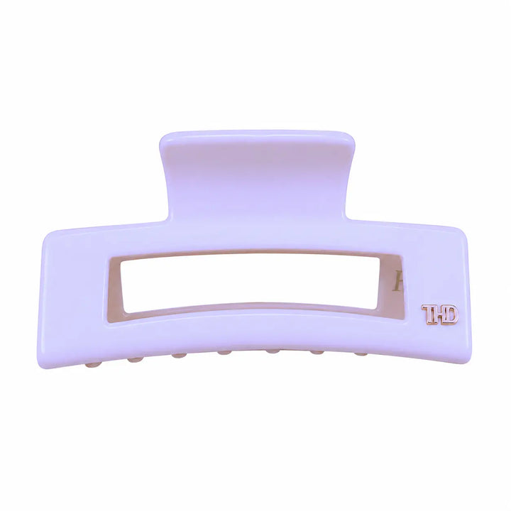 Cellulose Acetate Rectangle Hair Claw Large Block