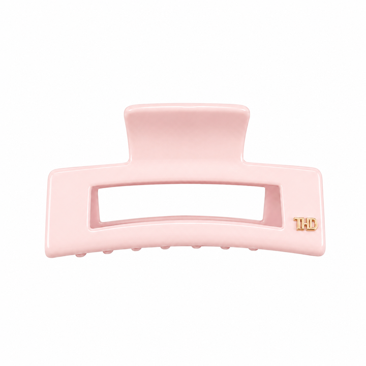 WS Cellulose Acetate Rectangle Hair Claw Large Gelato - Gelato Pink - Hero