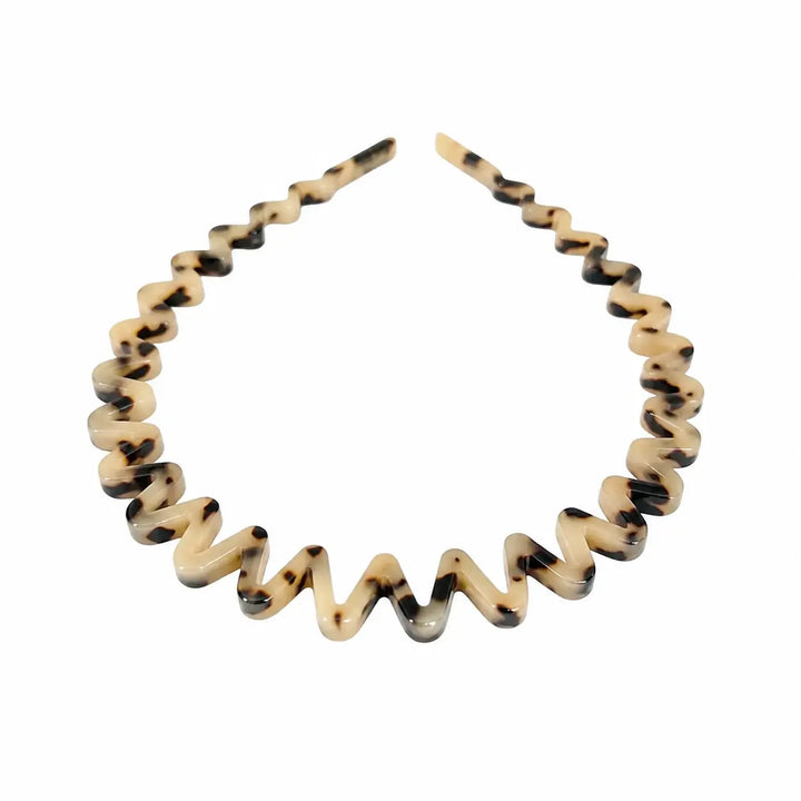 Cellulose Acetate Wave Headband Tortoise