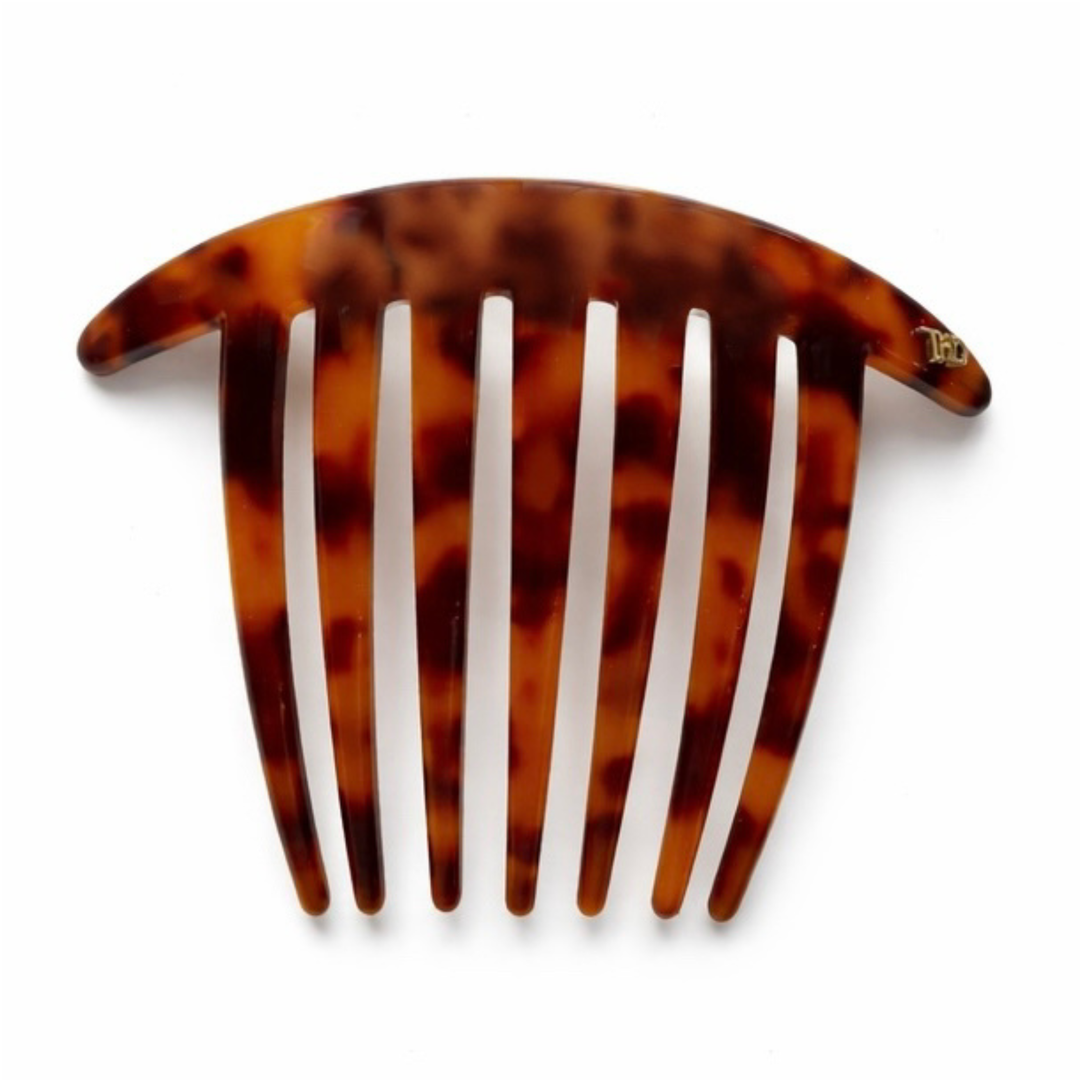 WS Acetate Pleat French Roll Comb 4mm - Classic Tortoise
