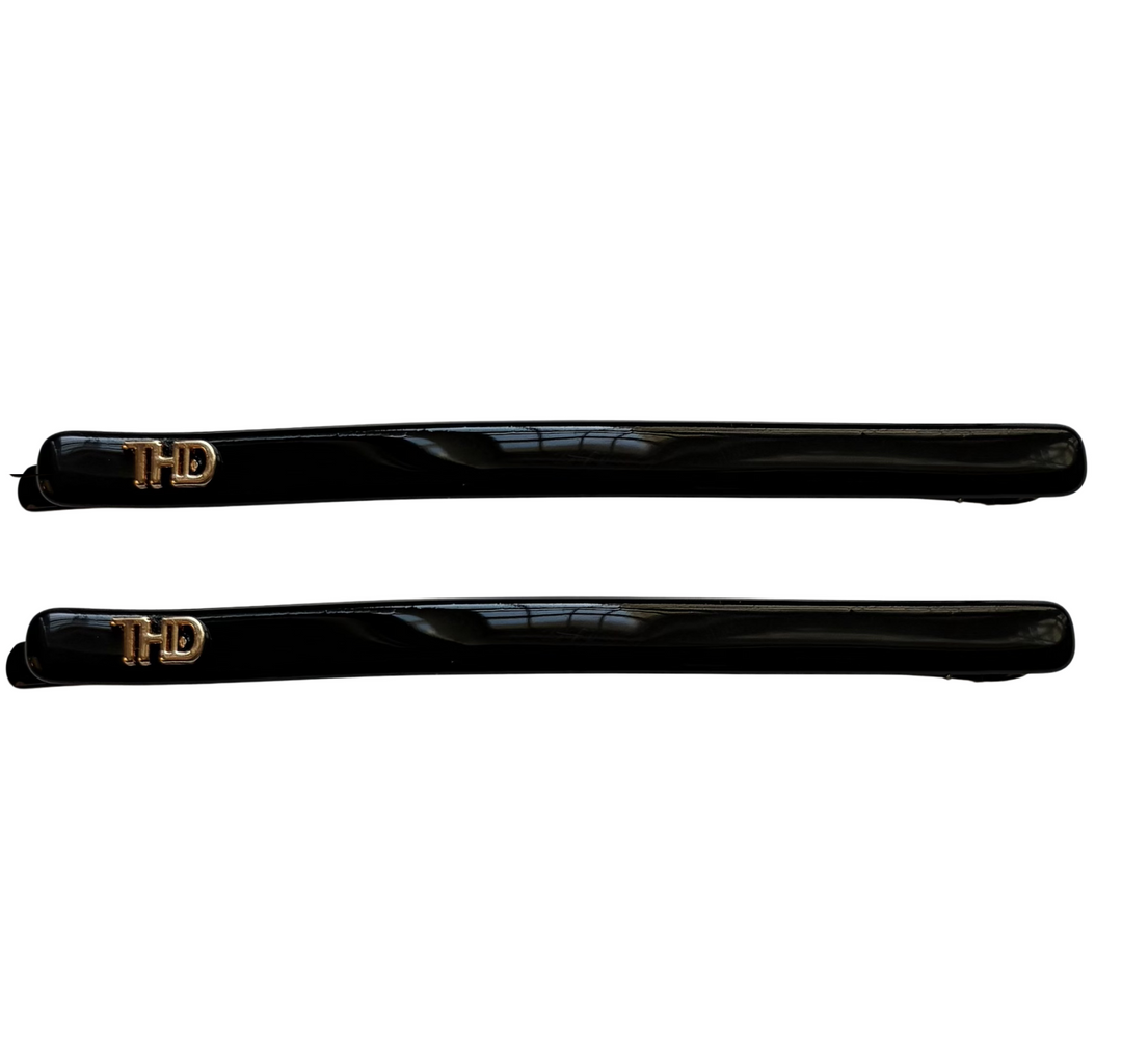 WS Acetate Hair pin 2 pc - Black - Hero