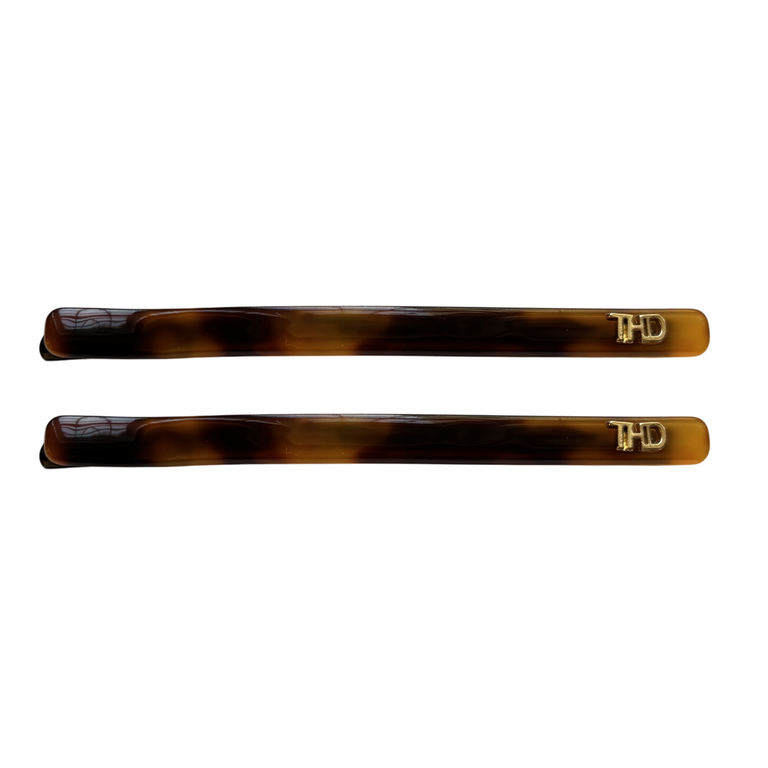WS Acetate Hair pin Tortoise 2 pc - Classic Tortoise - Hero