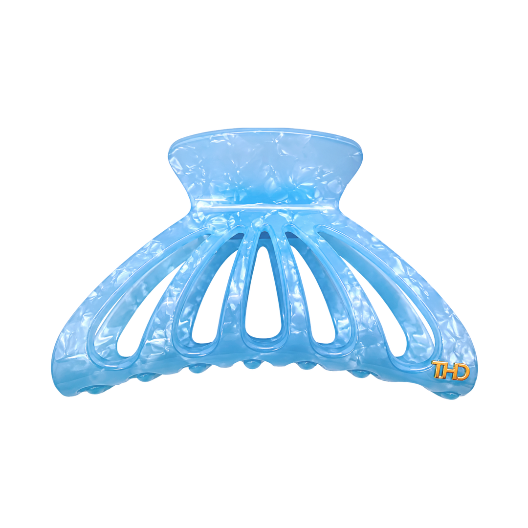 WS Acetate Large Cutout Hair Claw Pearl - Pearl Blue - Hero