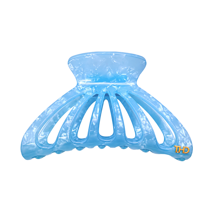 WS Acetate Large Cutout Hair Claw Pearl - Pearl Blue - Hero