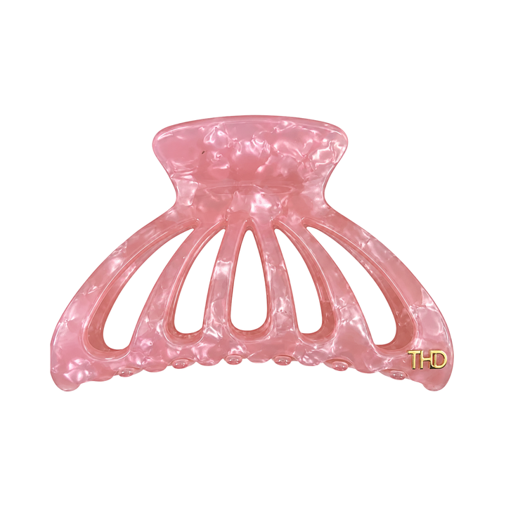 WS Acetate Large Cutout Hair Claw Pearl - Pearl Pink - Hero