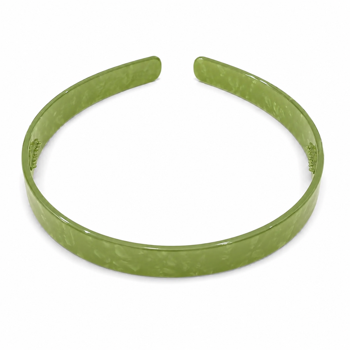 Cellulose Acetate Headband Pearl 1.5cm - Lime Green - Hero