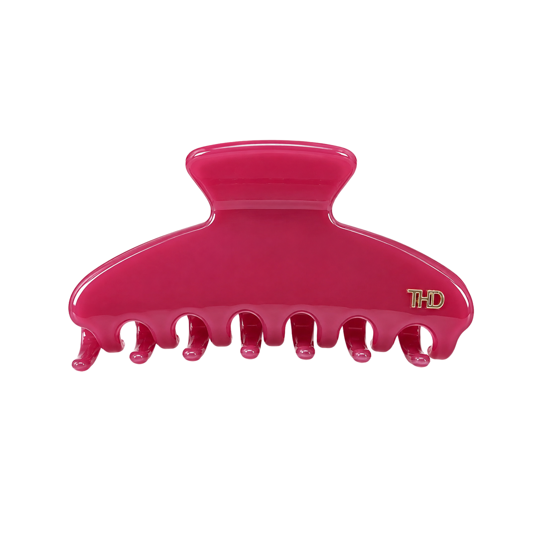 WS Cellulose Acetate Large Hair Claw Block - Magenta - Hero