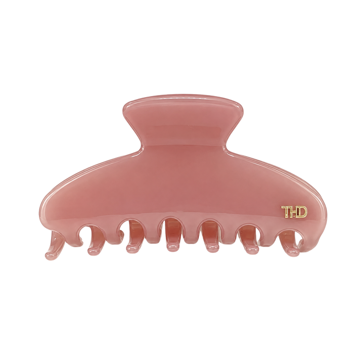 WS Cellulose Acetate Large Hair Claw Block - Crystal Rose - Hero