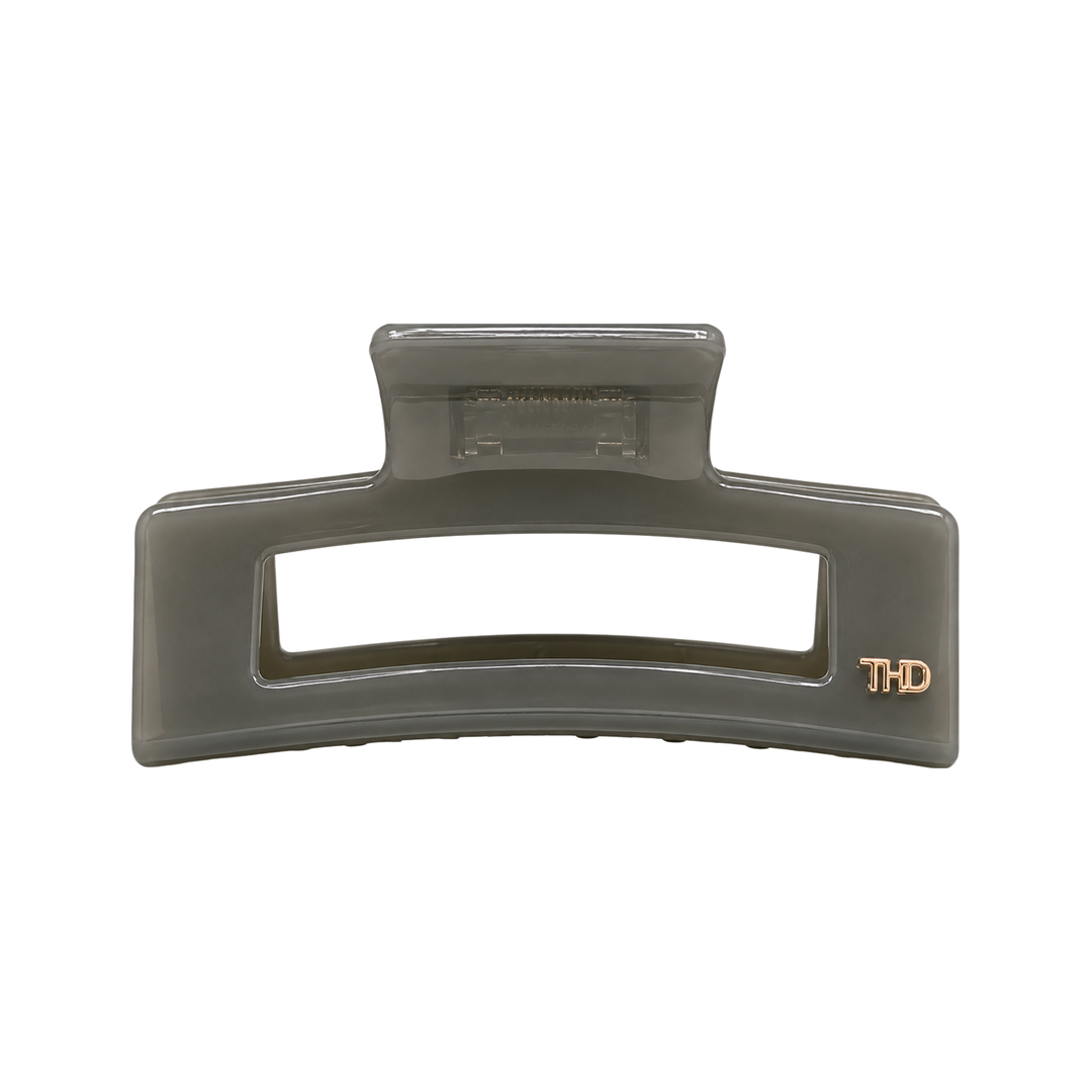 Cellulose Acetate Rectangle Hair Claw Large Block - Grey Lilac - Hero