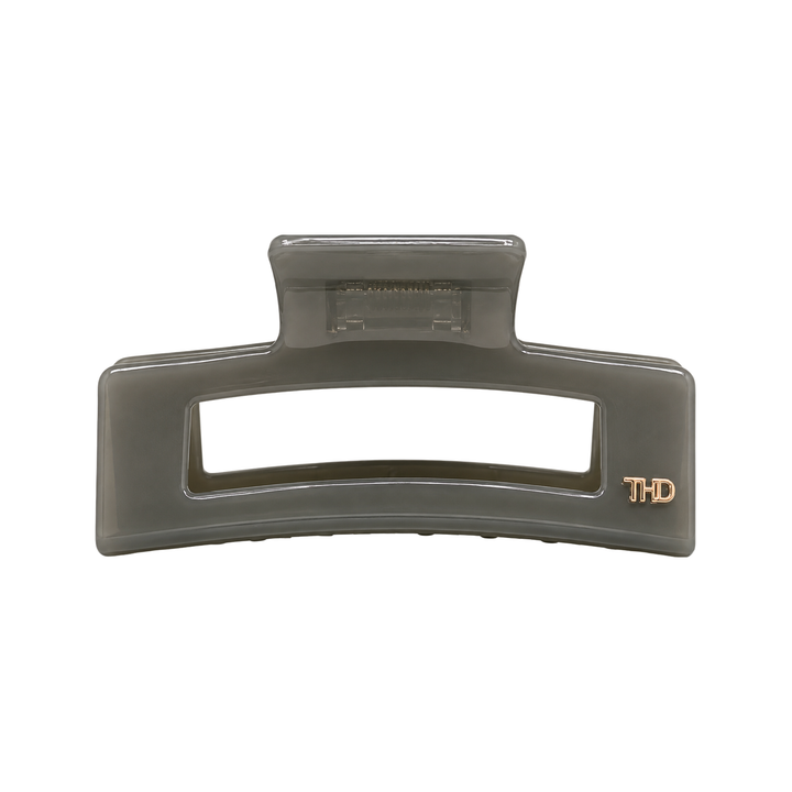 Cellulose Acetate Rectangle Hair Claw Large Block - Grey Lilac - Hero