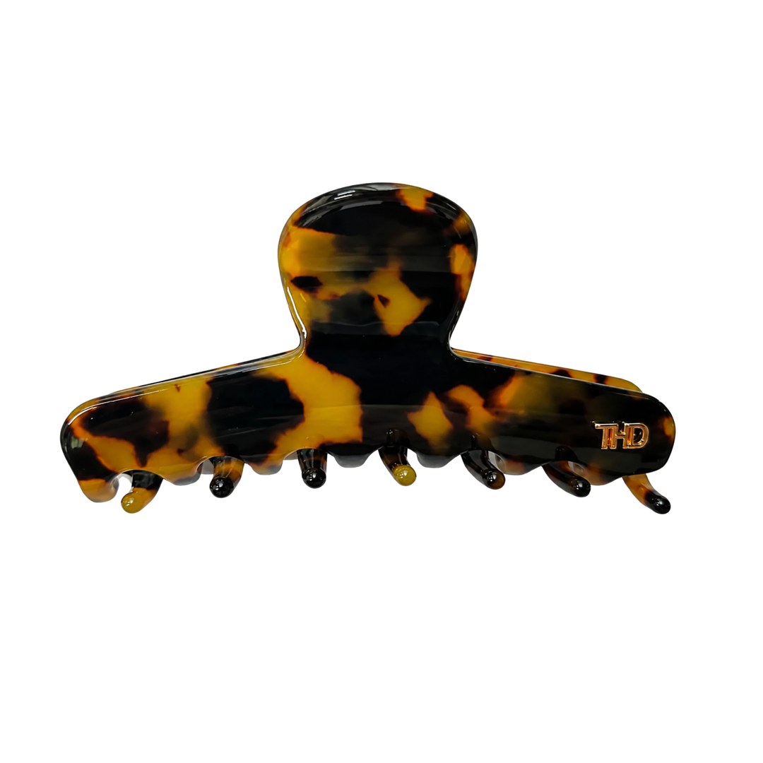 WS Cellulose Acetate Line Hair Claw 11.5cm Tortoise - Gaia - Hero