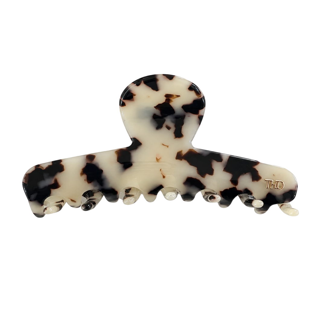 WS Cellulose Acetate Line Hair Claw 11.5cm Tortoise - Light Tortoise - Hero