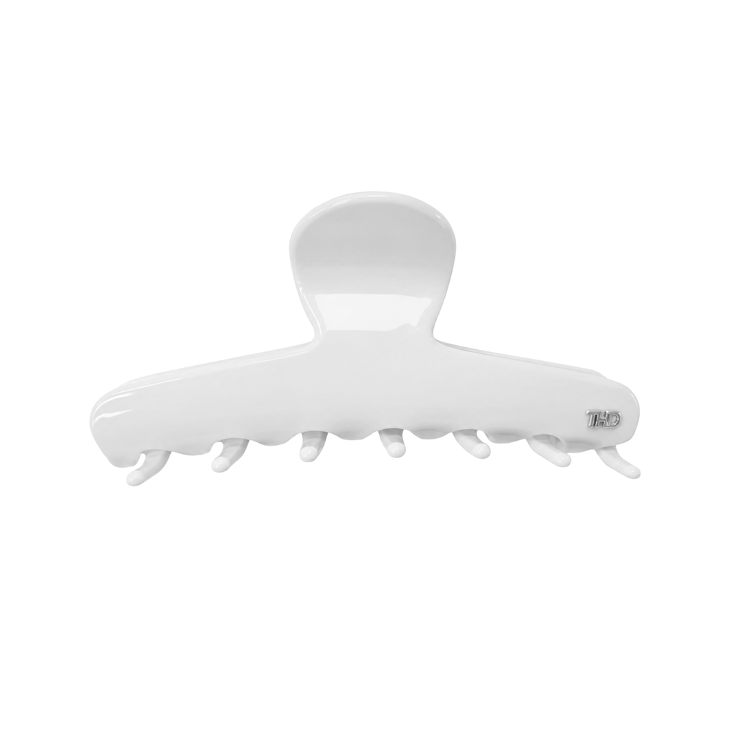WS Cellulose Acetate Line Hairclaw 9cm Gelato - White - Hero