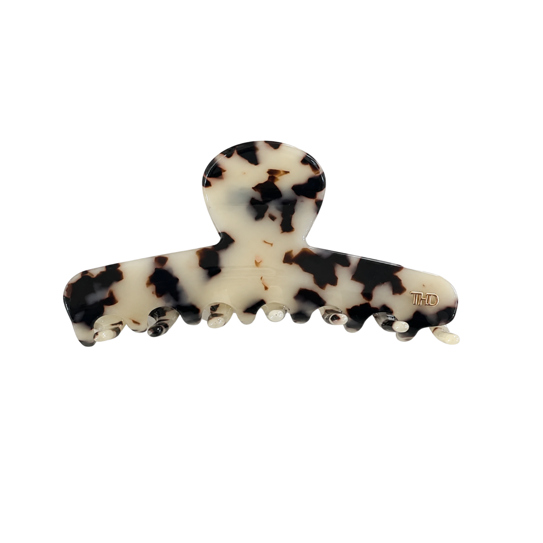 WS Cellulose Acetate Line Hair Claw 9cm Tortoise - Light Tortoise - Hero