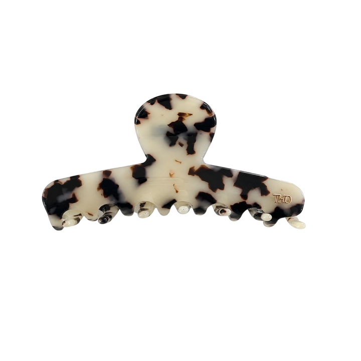 WS Cellulose Acetate Line Hair Claw 9cm Tortoise - Light Tortoise - Hero