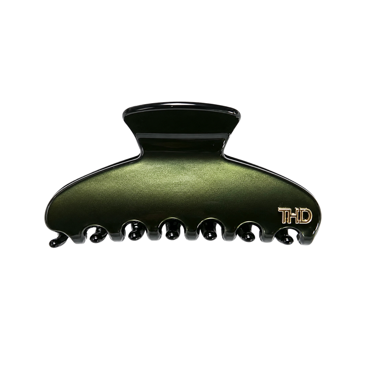 WS Cellulose Acetate Medium Hair Claw Trim - Bistro Green