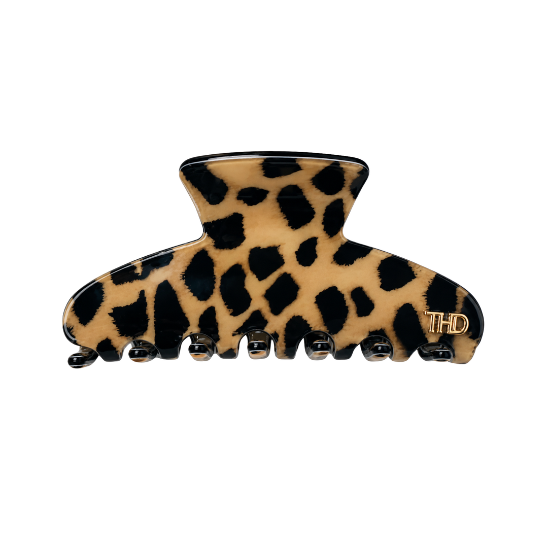 WS Cellulose Acetate Medium Hair Claw Pattern - Leopard