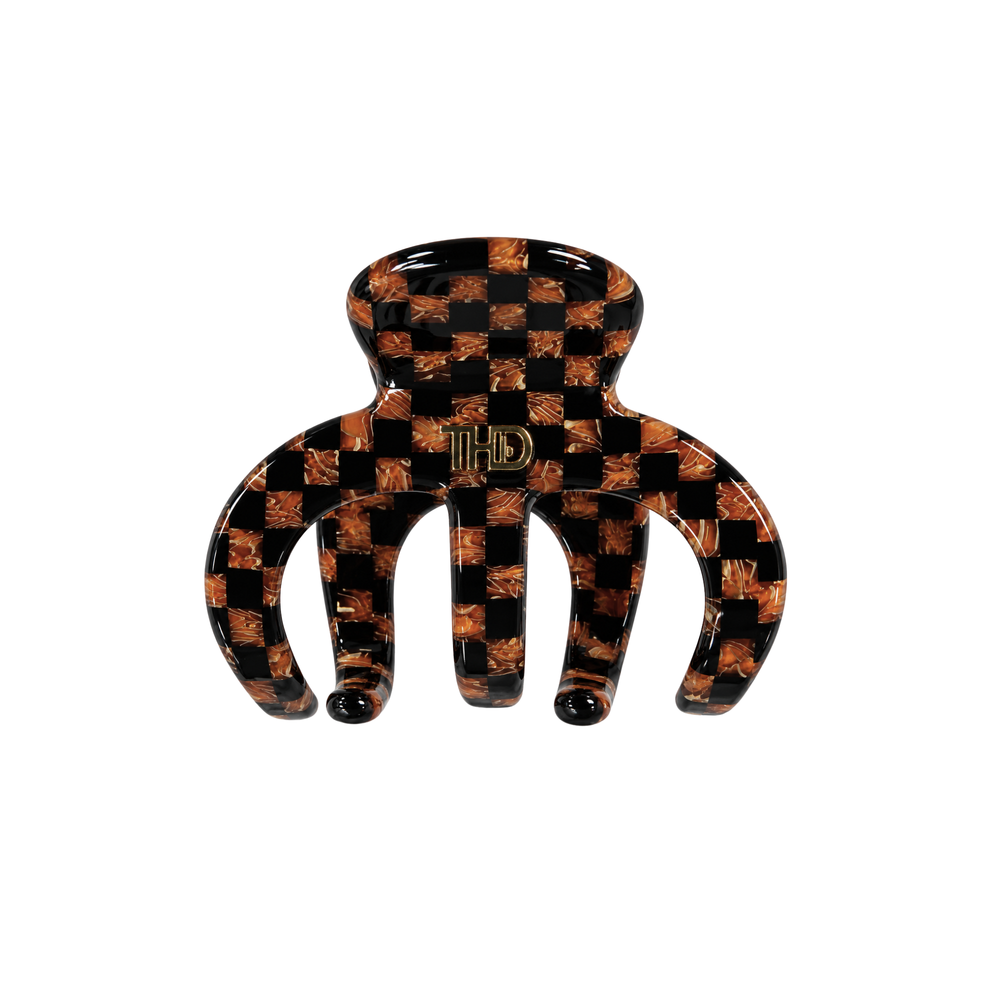 WS Cellulose Acetate Octopus Medium Hair Claw Pattern - Copper - Hero