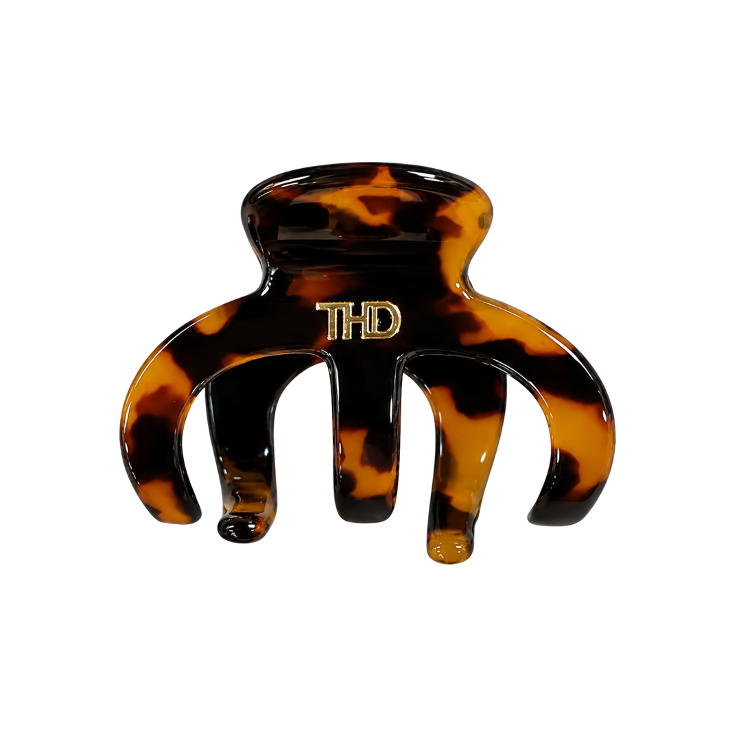 WS Cellulose Acetate Octopus Medium Hair Claw Tortoise - Dark Tortoise - Hero
