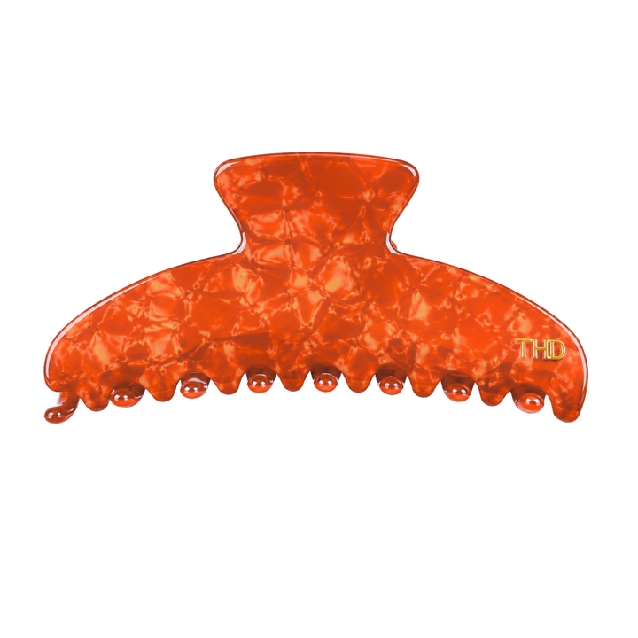 Cellulose Acetate Oversized Hair Claw Pearl - Orange - Hero
