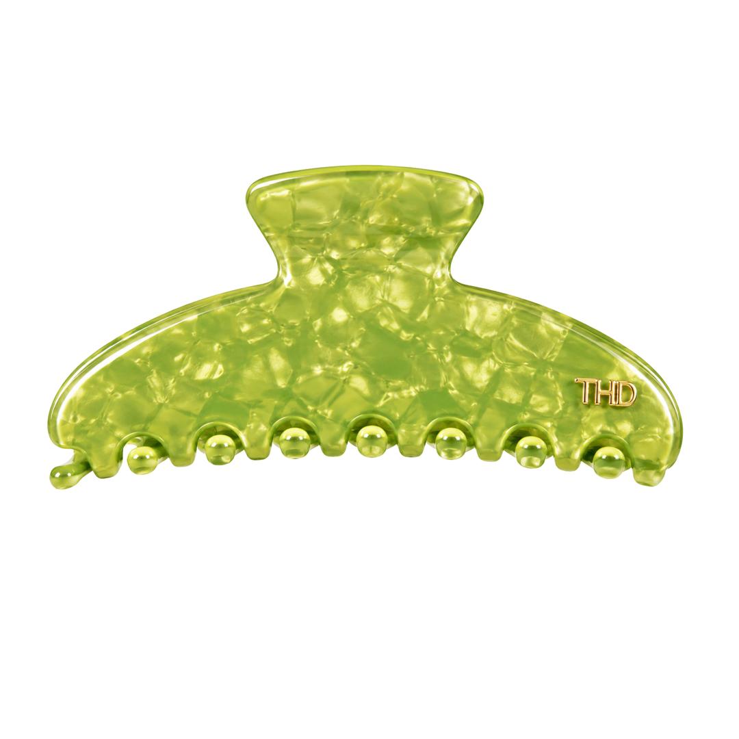 Cellulose Acetate Oversized Hair Claw Pearl - Green - Hero