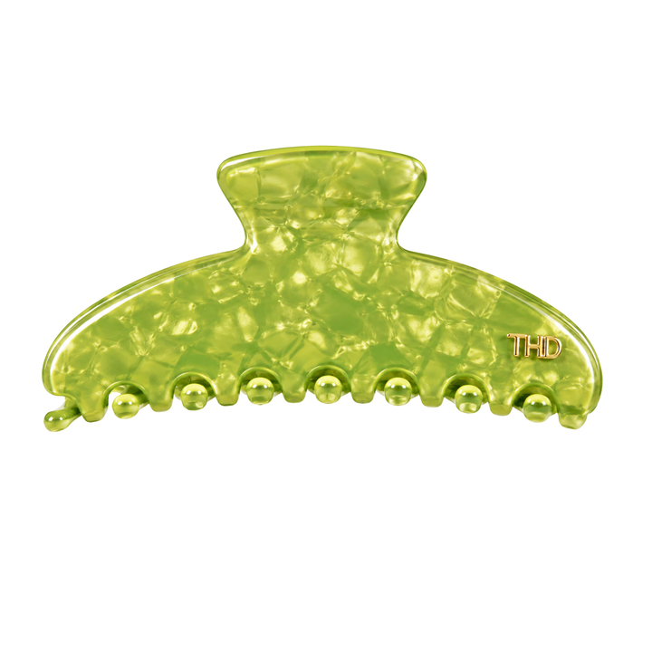 Cellulose Acetate Oversized Hair Claw Pearl - Green - Hero