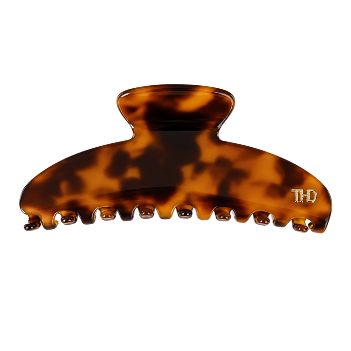 WS Cellulose Acetate Oversized Hair Claw Tortoise - Classic Tortoise