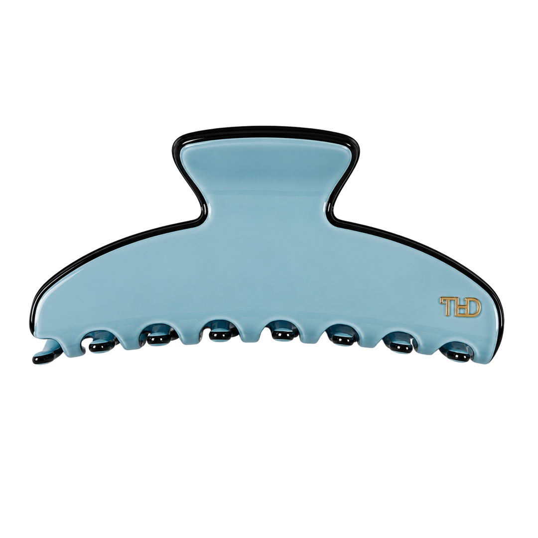 WS Cellulose Acetate Oversized Hair Claw Trim - Cerulean Blue - Hero