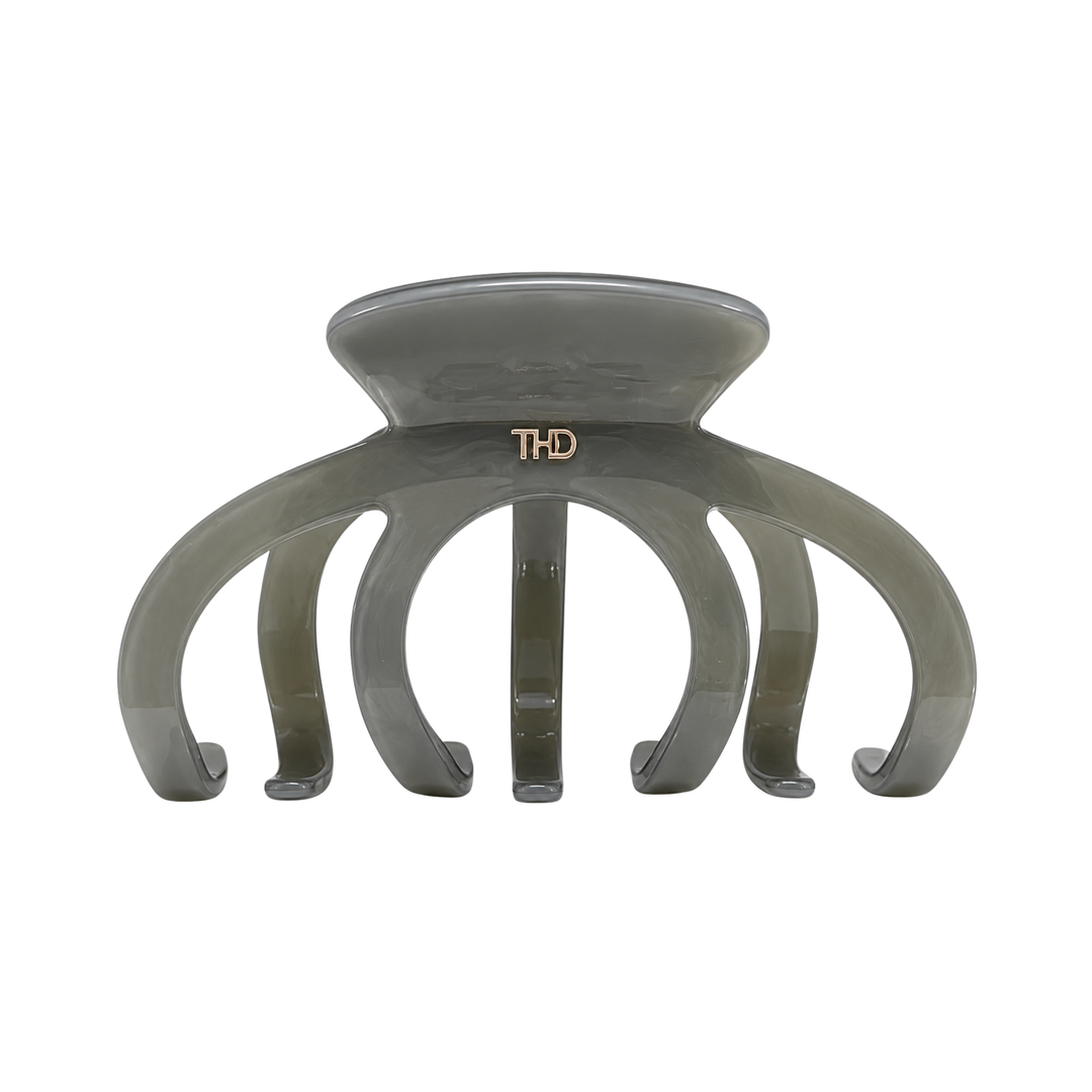 WS Cellulose Acetate Octopus Oversized Hair Claw Block Colour - Grey Lilac - Hero