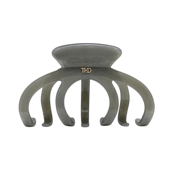 WS Cellulose Acetate Octopus Oversized Hair Claw Block Colour - Grey Lilac - Hero