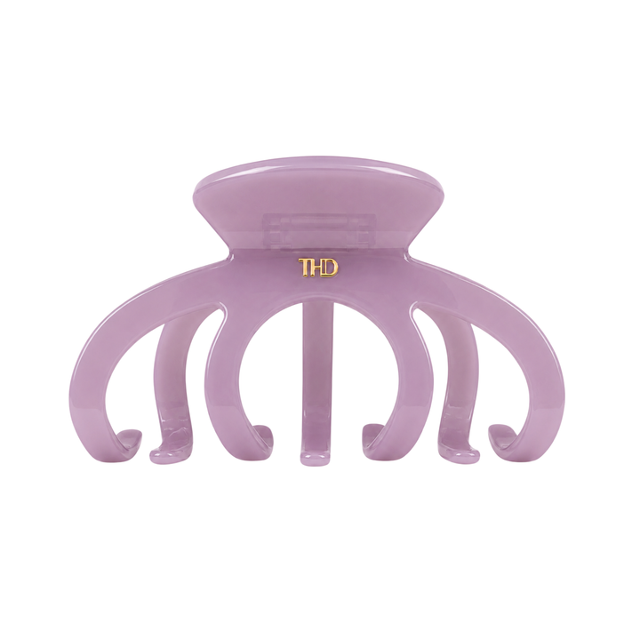 WS Cellulose Acetate Octopus Oversized Hair Claw Block Colour - Light Purple - Hero