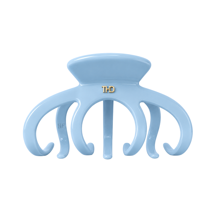 WS Cellulose Acetate Octopus Oversized Hair Claw Gelato - Blue - Hero