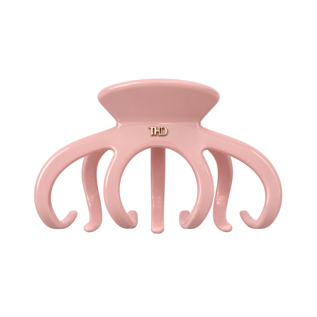 WS Cellulose Acetate Octopus Oversized Hair Claw Gelato - Pink - Hero