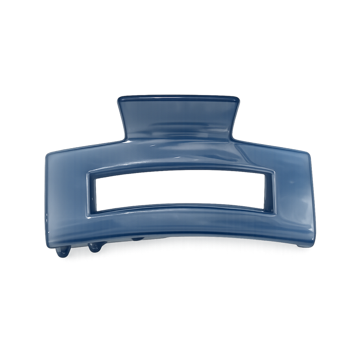 WS Cellulose Acetate Oversized Rectangle Hair Claw - Blue - Hero