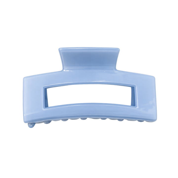 WS Cellulose Acetate Oversized Rectangle Hair Claw - Glacier Lake - Hero