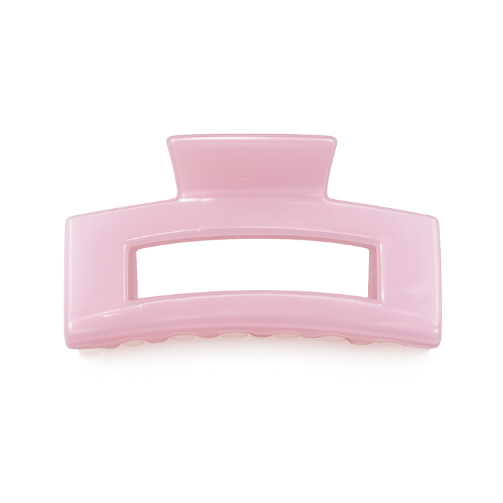 WS Cellulose Acetate Oversized Rectangle Hair Claw - Pink - Hero