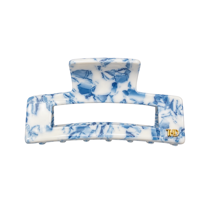 WS - Cellulose Acetate Rectangle Hair Claw Mykonos - Mykonos - Hero