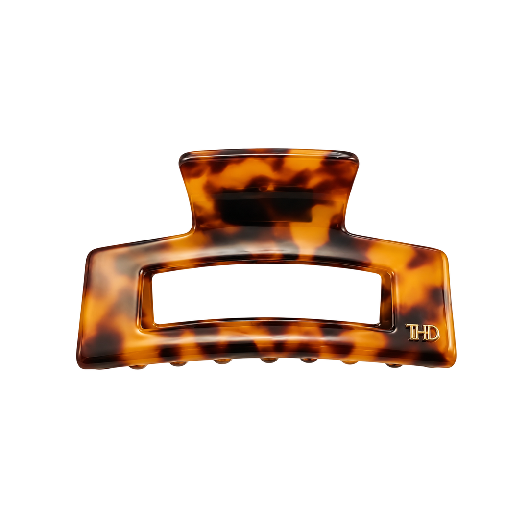Cellulose Acetate Rectangle Large Hair Claw Tortoise - Classic Tortoise