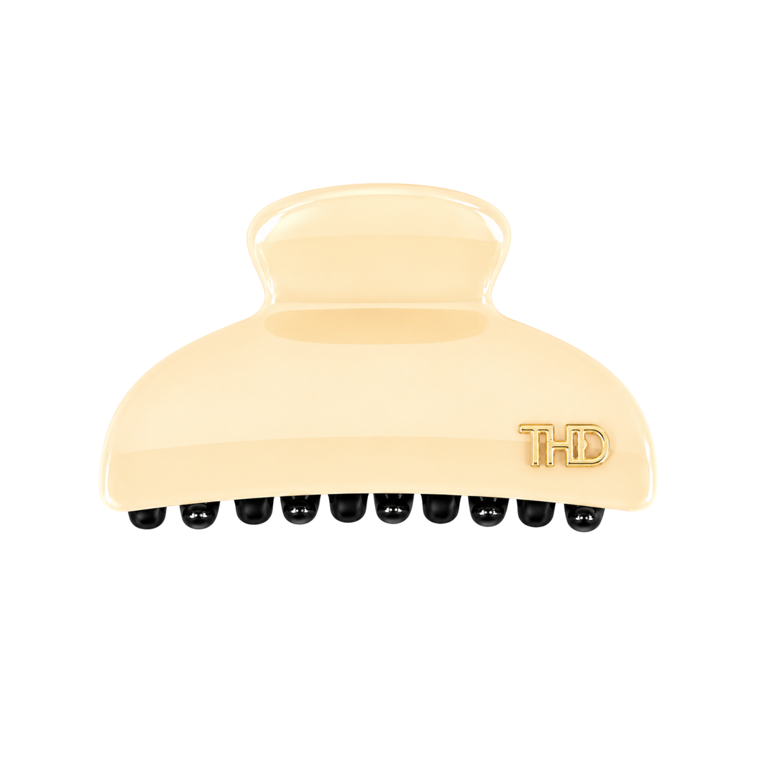 WS Acetate Hair Claw Small with Crystals - Yellow - Hero