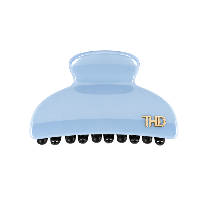 WS Acetate Hair Claw Small with Crystals - Gelato Blue - Hero