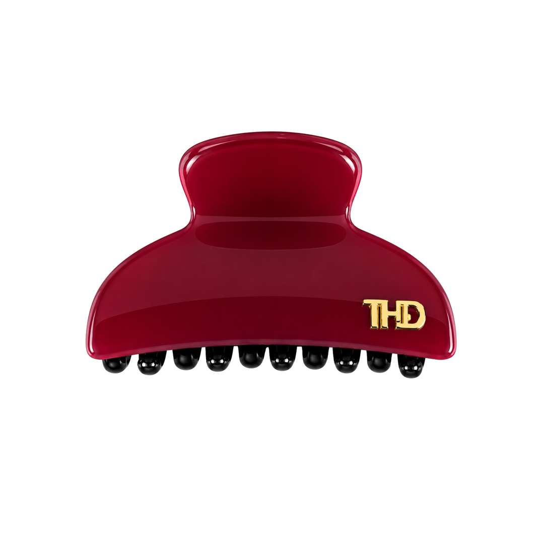 WS Acetate Hair Claw Small with Crystals - Magenta - Hero
