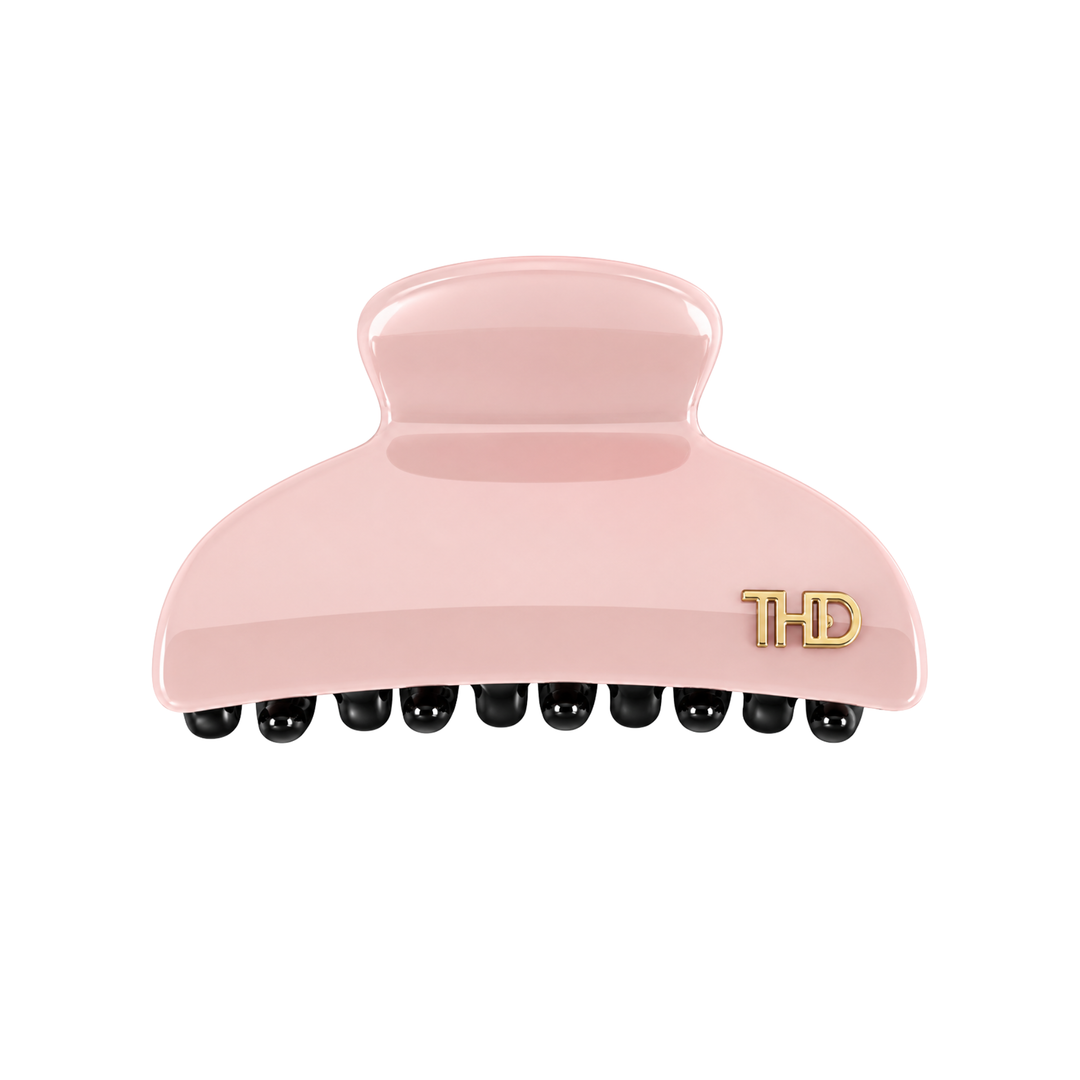 WS Acetate Hair Claw Small with Crystals - Gelato Pink - Hero