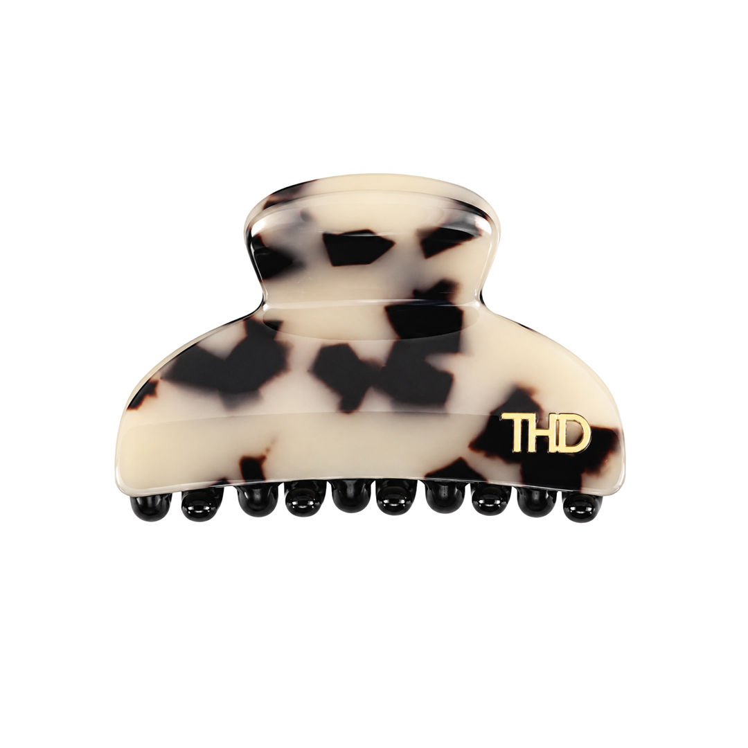 WS Acetate Hair Claw Small with Crystals Tortoise - Light Tortoise - Hero