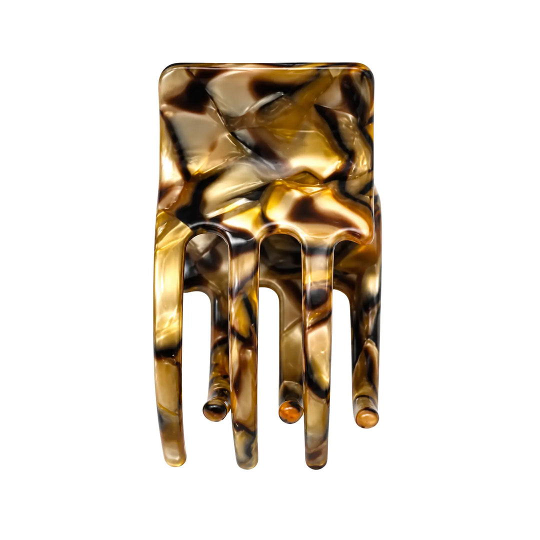 WS Cellulose Acetate Square Hair Claw Marble Tania Hird Designs